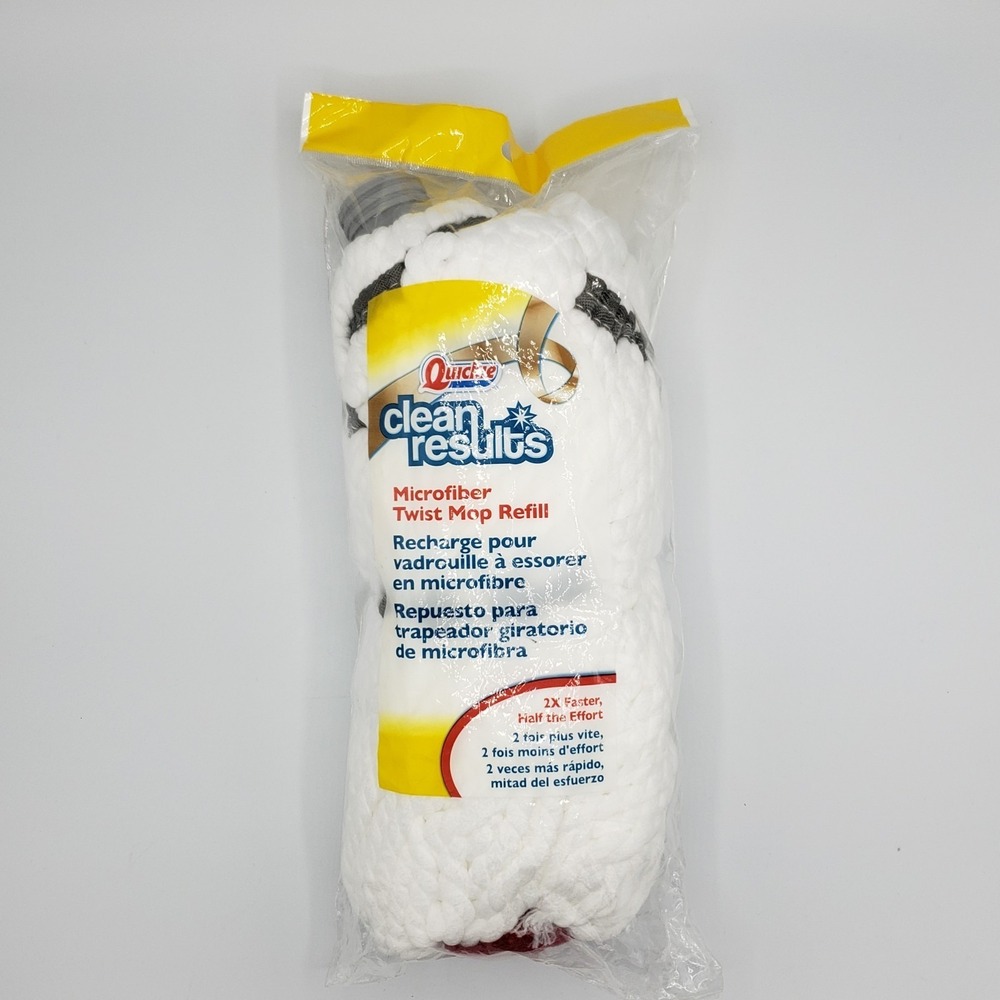 Quickie Clean Results Microfiber Twist‎ Mop Refill Fits #036MCR- #035CR New